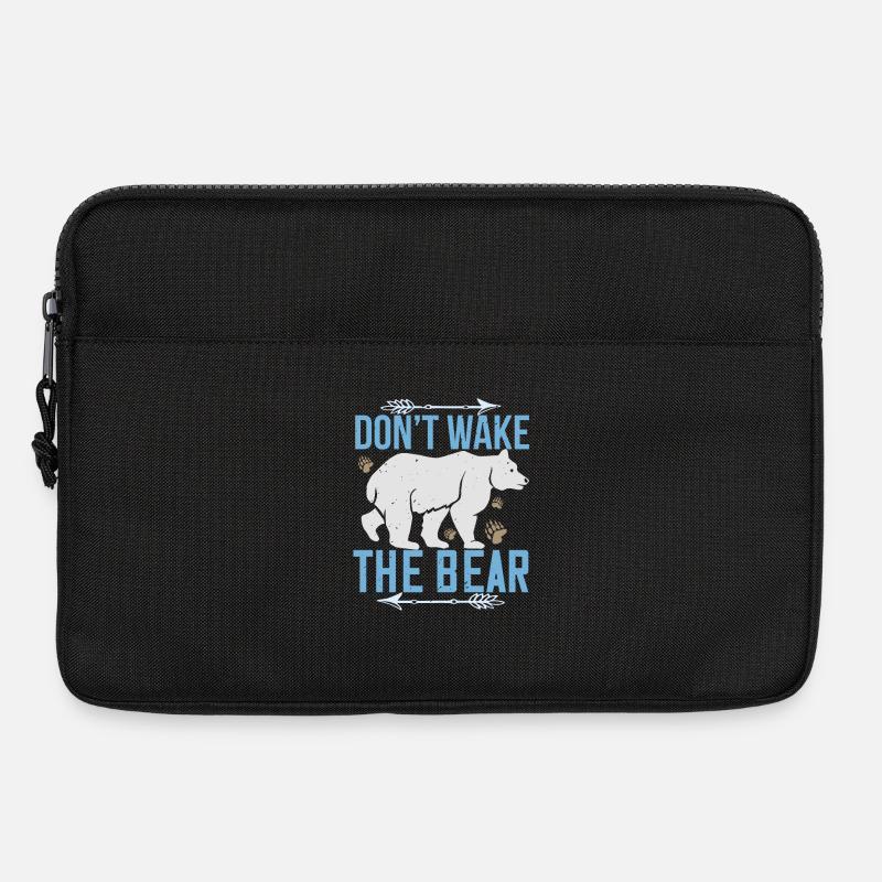 Don't Wake Up the Bear Design - Laptop bag 13" - black