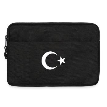 Pride and Tradition – Turkey Flag - Laptop bag 13" - black - Front