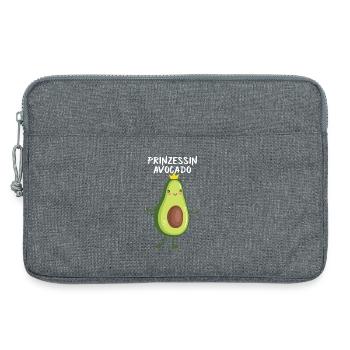 Prinzessin Avocado - Kinder Geschenk - Laptoptasche 13" - Grau meliert - Vorne