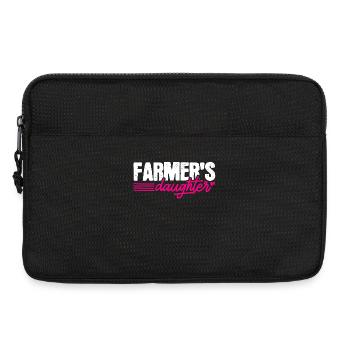 Bauern Tochter Landwirt - Laptoptasche 13" - Schwarz - Vorne