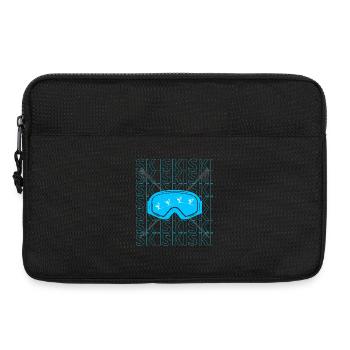 Ski Skibrille Ski Fahren - Laptoptasche 13" - Schwarz - Vorne