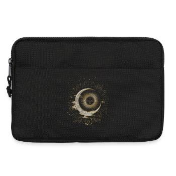 Le soleil et la lune avec des étoiles - Sacoche pour ordinateur portable 13 pouces - noir - Devant