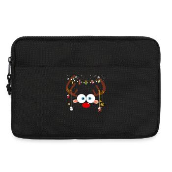 Noël de renne - Sacoche pour ordinateur portable 13 pouces - noir - Devant