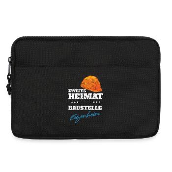Eigenheim Haus Traumhaus - Bauherr Bauherrin - Laptoptasche 13" - Schwarz - Vorne