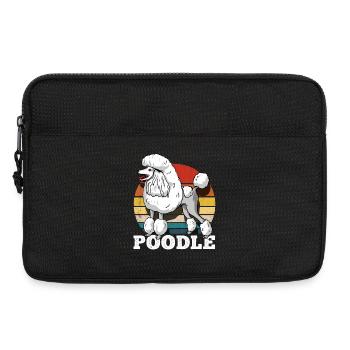 Caniche Rétro - Sacoche pour ordinateur portable 13 pouces - noir - Devant
