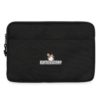 Rattenschaf - Schafe - Wolle - Laptoptasche 13" - Schwarz - Vorne