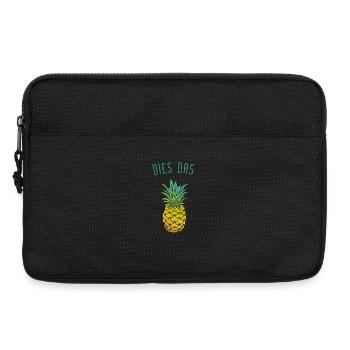 dies das Ananas - Laptoptasche 13" - Schwarz - Vorne