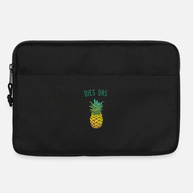 dies das Ananas - Laptoptasche 13" - Schwarz
