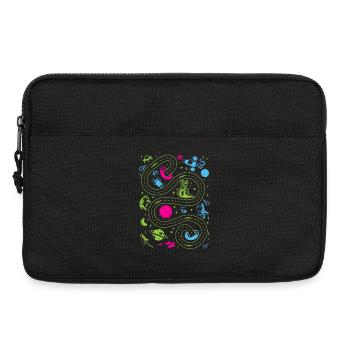 Outer Space Car Track Kids - Laptop bag 13" - black - Front