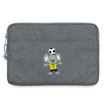 Koala Soccer Player Soccer - Laptop bag 13" - heather grey - Front