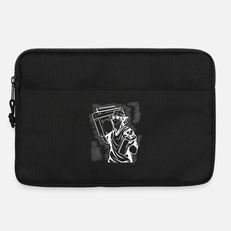Graffiti - Laptoptasche 13" - Schwarz