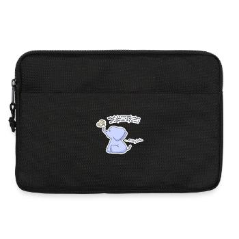 Elephant - Laptop bag 13" - black - Front