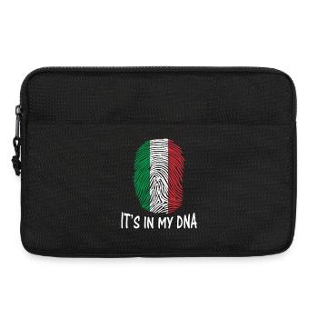 Flagge von Italien Fingerabdruck DNA Italien Flagge - Laptoptasche 13" - Schwarz - Vorne