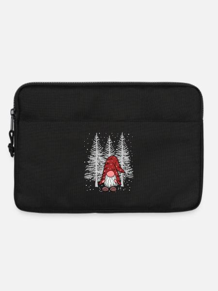 Winter Xmas Wald Wichtel Zwerg Waldbewohner Kind - Laptoptasche 13" - Schwarz