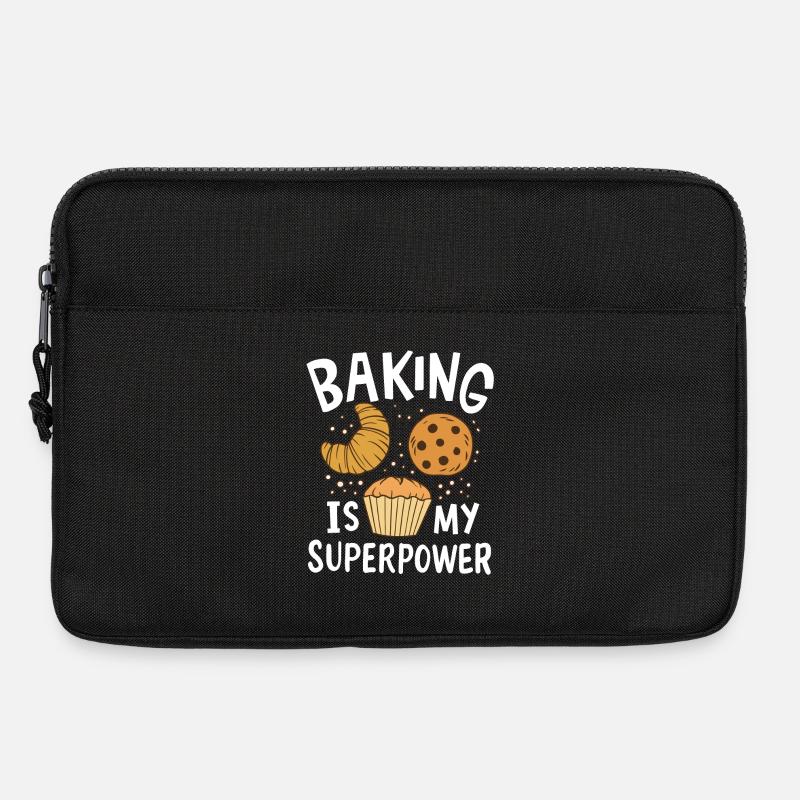 Backen Bäcker - Laptoptasche 13" - Schwarz