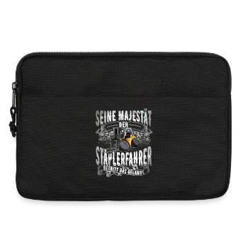 Staplerfahrer - Laptoptasche 13" - Schwarz - Vorne