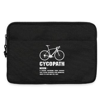 Cyclist Path Bold Bike Art - Laptop bag 13" - black - Front