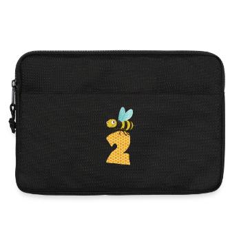 Honey Bee Number Two 2nd Birthday - Laptop bag 13" - black - Front