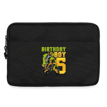 5th Anniversary Dirt Bike Motocross - Laptop bag 13" - black - Front