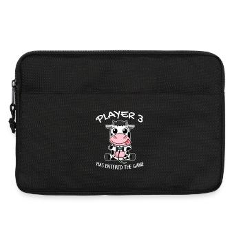 Third baby player 3 has the game entering cow - Laptop bag 13" - black - Front