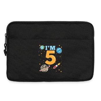 5th Birthday Space - Laptop bag 13" - black - Front