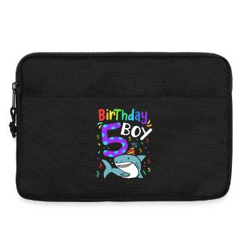 Requin 5e anniversaire - Sacoche pour ordinateur portable 13 pouces - noir - Devant