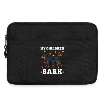 Dackel - Laptoptasche 13" - Schwarz - Vorne