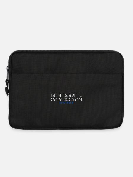 Stockholm Schweden Gps Koordinaten - Laptoptasche 13" - Schwarz