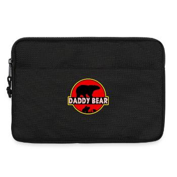 daddy bear - Laptop bag 13" - black - Front