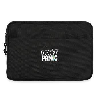 keine angst panik spruch comic rakete Humor Helfer - Laptoptasche 13" - Schwarz - Vorne