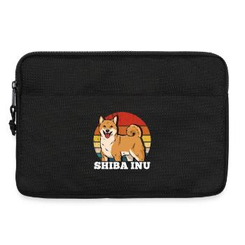 Shiba Inu Retro - Laptop bag 13" - black - Front