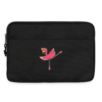 Flamingo Ballerina Ballett Tanz - Laptoptasche 13" - Schwarz - Vorne