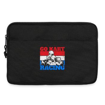 Gokart Racing Gokart Karting - Laptoptasche 13" - Schwarz - Vorne