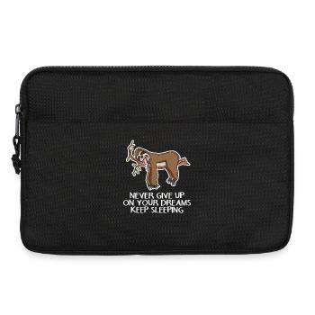 Gib deine Träume nicht auf Schlaf weiter - Laptoptasche 13" - Schwarz - Vorne
