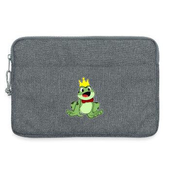 Frosch Krone - Laptoptasche 13" - Grau meliert - Vorne