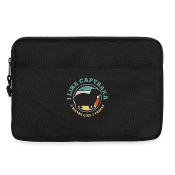 Capybara Introverti Rétro Vintage - Sacoche pour ordinateur portable 13 pouces - noir - Devant