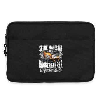 Baggerfahrer - Laptoptasche 13" - Schwarz - Vorne