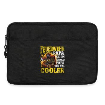 Feuerwehr Papa - Laptoptasche 13" - Schwarz - Vorne