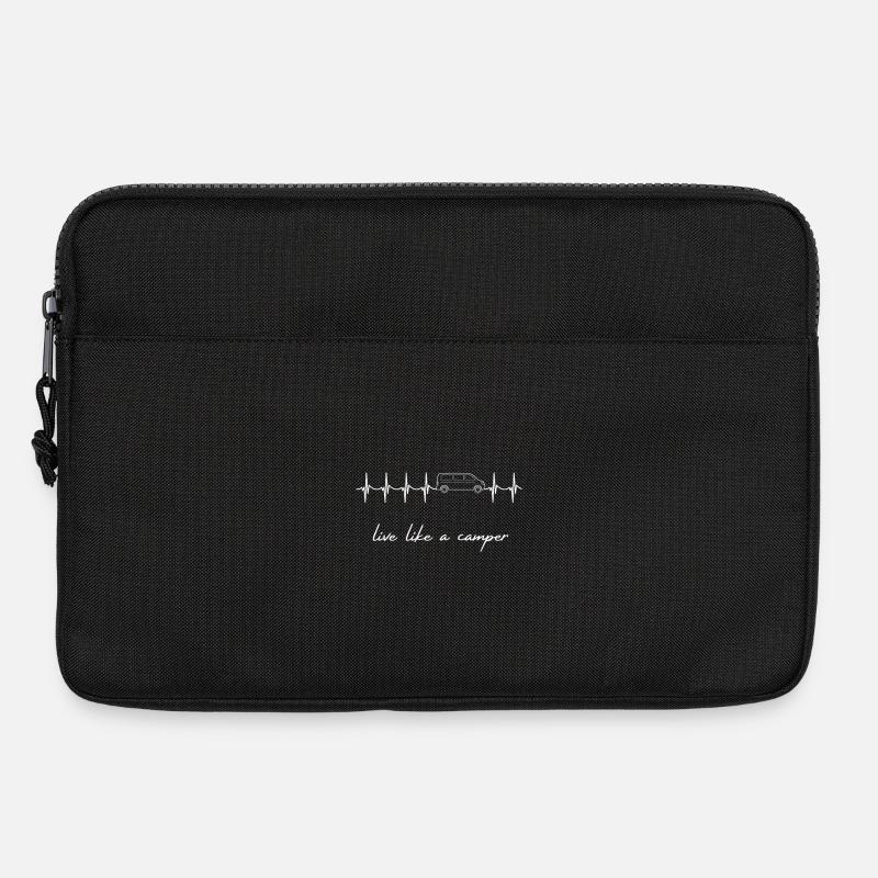 live like a camper, Van, Bus, Geschenk, herzschlag - Laptoptasche 13" - Schwarz