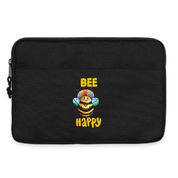 Bee Happy Regenbogenbienchen Design - Laptoptasche 13" - Schwarz - Vorne