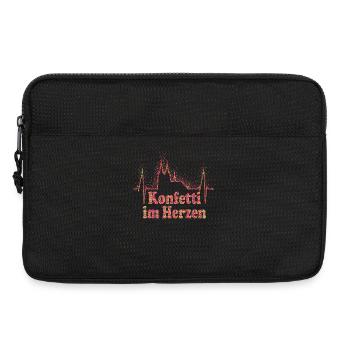 Köln Herzschlag Konfetti Im Herzen Karneval Kölner - Laptoptasche 13" - Schwarz - Vorne