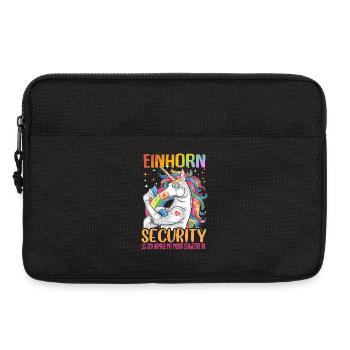 Einhorn Security Schwester - Laptoptasche 13" - Schwarz - Vorne