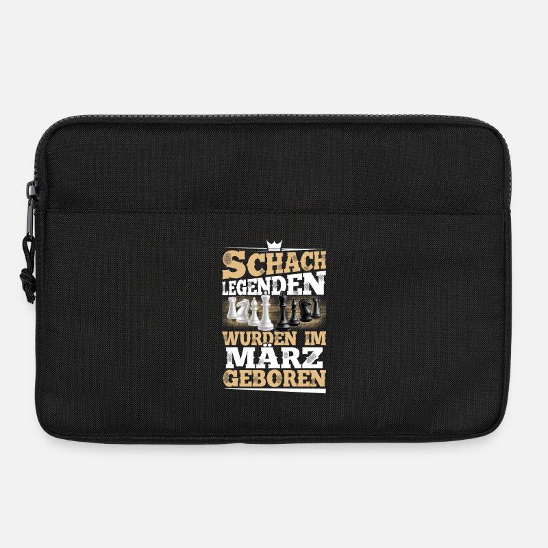 Schach Legenden Wurden Im März Geboren - Laptoptasche 13" - Schwarz