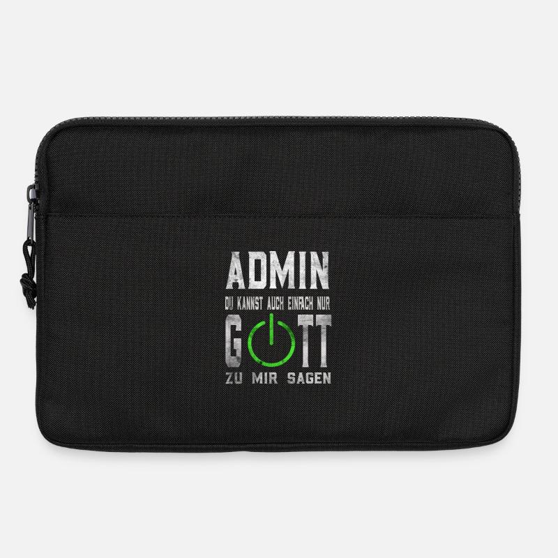 Admin Gott lustiges Administratoren Geschenk - Laptoptasche 13" - Schwarz