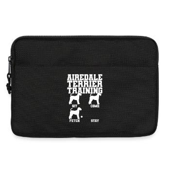 Airedale Terrier Dresseur de chiens - Sacoche pour ordinateur portable 13 pouces - noir - Devant