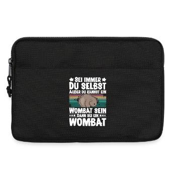 Wombat - Laptoptasche 13" - Schwarz - Vorne
