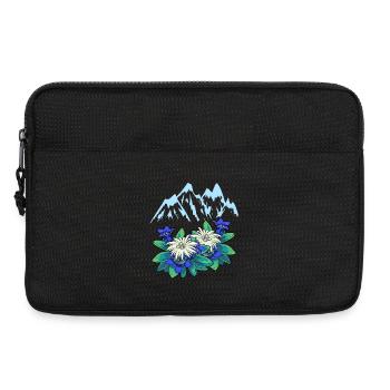 Mountains Mountains Gentian Alps Mountain Tyrol Alm - Laptop bag 13" - black - Front