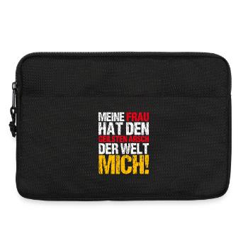 Meine Frau hat den geilsten Arsch - Laptoptasche 13" - Schwarz - Vorne