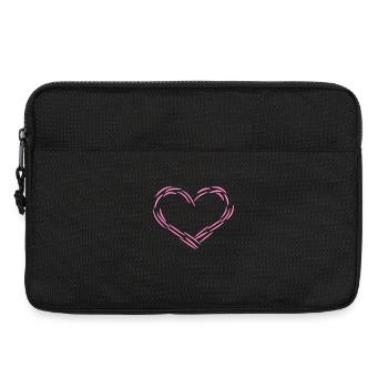 Coeur Rose - Sacoche pour ordinateur portable 13 pouces - noir - Devant