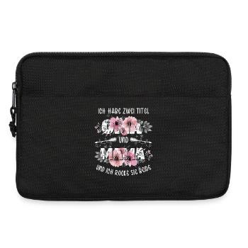 Ich habe 2 Titel Mama und Oma Muttertagsgeschenk - Laptoptasche 13" - Schwarz - Vorne